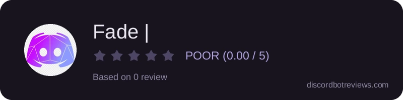 Rating widget preview for Fade | 