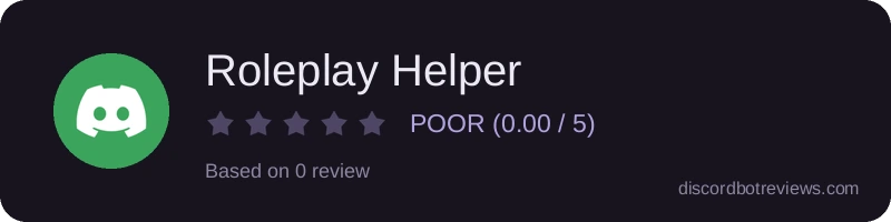 Rating widget preview for Roleplay Helper