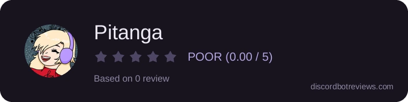 Rating widget preview for Pitanga