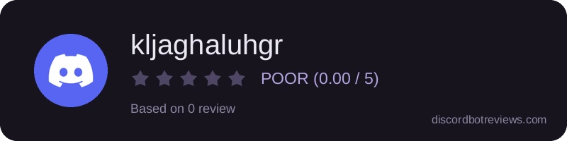 Rating widget preview for kljaghaluhgr