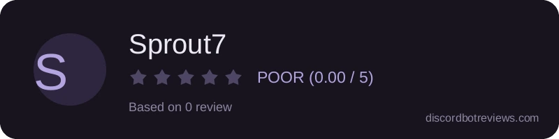 Rating widget preview for Sprout7