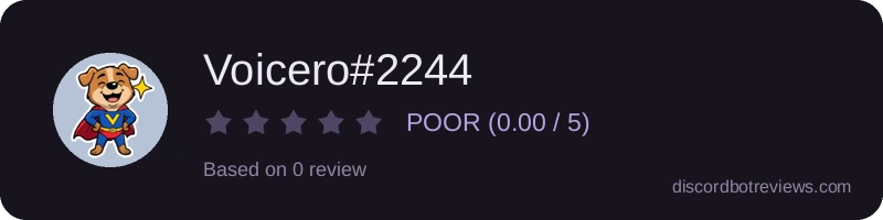 Rating widget preview for Voicero#2244