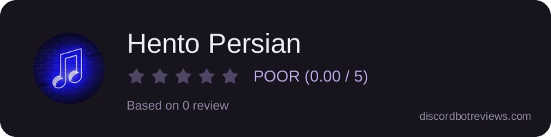 Rating widget preview for Hento Persian