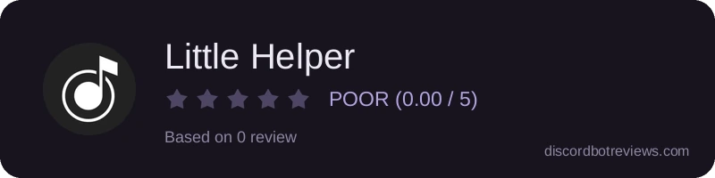 Rating banner for Little Helper