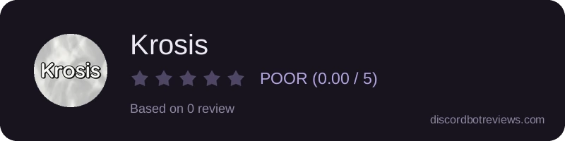 Rating widget preview for Krosis