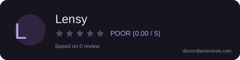 Rating widget preview for Lensy