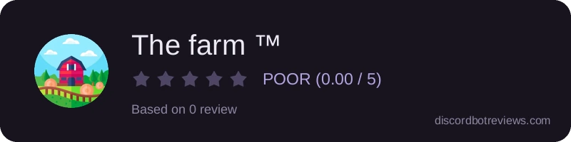Rating widget preview for The farm ™