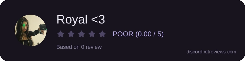 Rating widget preview for Royal <3