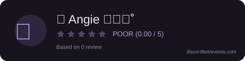 Rating widget preview for ❛ Angie ༉‧₊˚