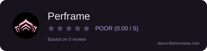Rating widget preview for Perframe