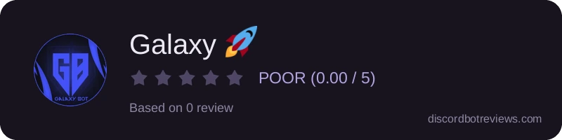 Rating widget preview for Galaxy 🚀