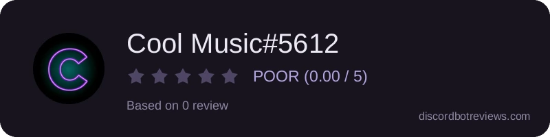 Rating widget preview for Cool Music#5612