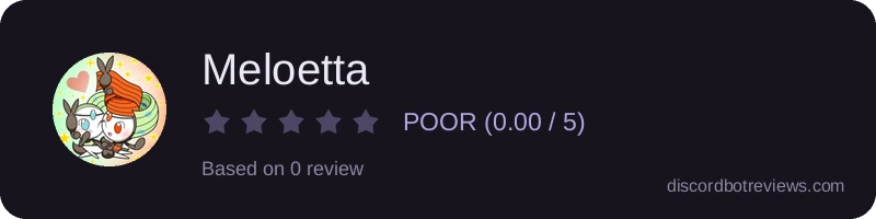 Rating widget preview for Meloetta