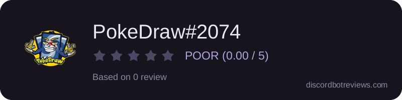Rating widget preview for PokeDraw#2074