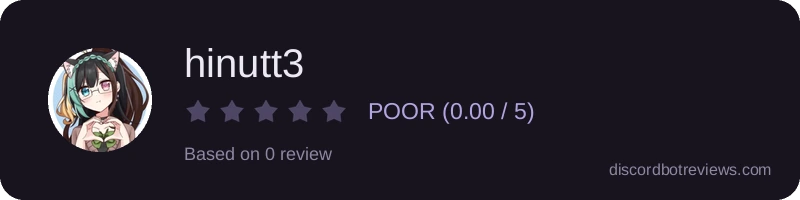 Rating widget preview for hinutt3