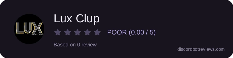 Rating widget preview for Lux Clup