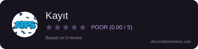 Rating widget preview for Kayıt