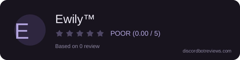 Rating widget preview for Ewily™