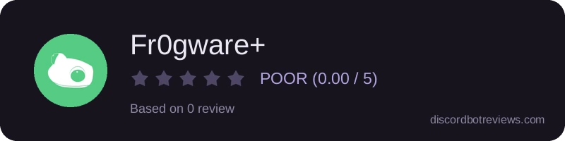 Rating widget preview for Fr0gware+