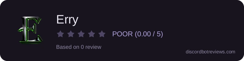 Rating widget preview for Erry