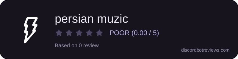 Rating widget preview for persian muzic