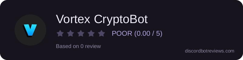 Rating widget preview for Vortex CryptoBot