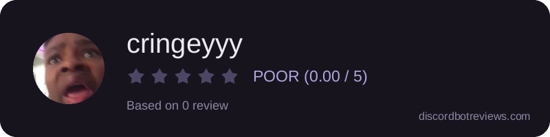 Rating widget preview for cringeyyy