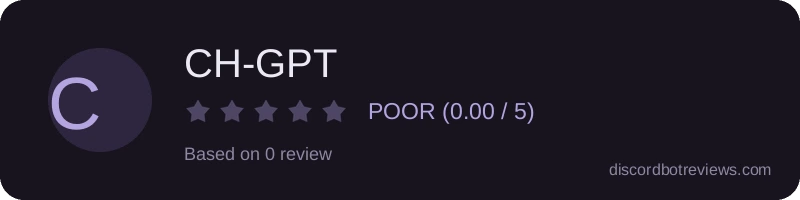Rating widget preview for CH-GPT