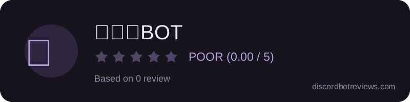 Rating banner for せいかBOT