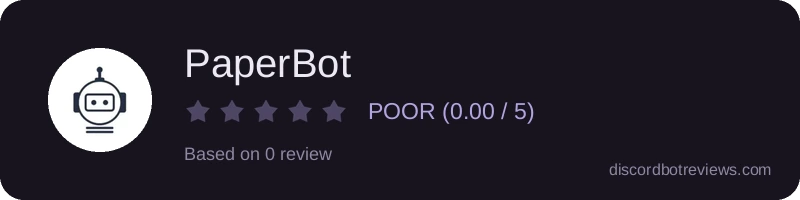 Rating widget preview for PaperBot
