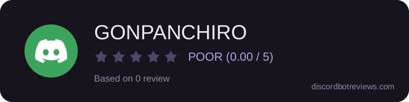 Rating widget preview for GONPANCHIRO