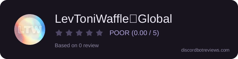 Rating widget preview for LevToniWaffle🌍Global