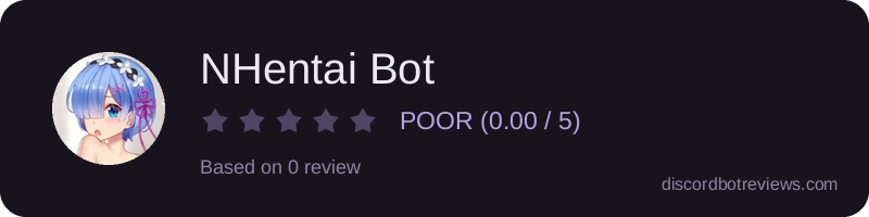 Rating widget preview for NHentai Bot
