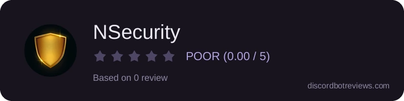 Rating widget preview for NSecurity