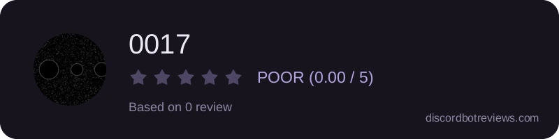 Rating widget preview for 0017