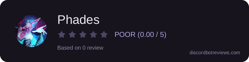 Rating widget preview for Phades