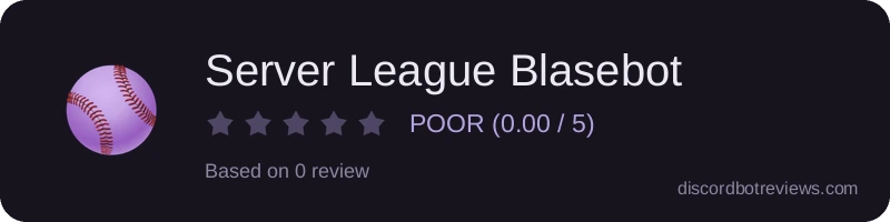 Rating widget preview for Server League Blasebot