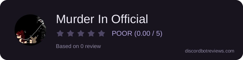 Rating widget preview for Murder In Official