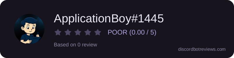 Rating widget preview for ApplicationBoy#1445