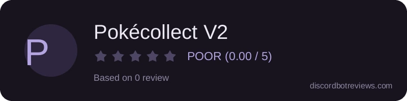 Rating banner for Pokécollect V2