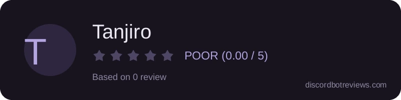 Rating widget preview for Tanjiro