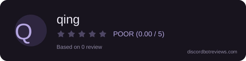 Rating widget preview for qing