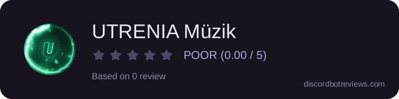 Rating widget preview for UTRENIA Müzik