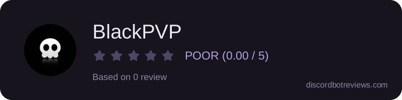 Rating widget preview for BlackPVP