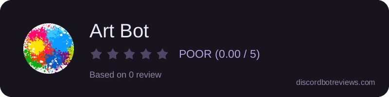 Rating widget preview for Art Bot