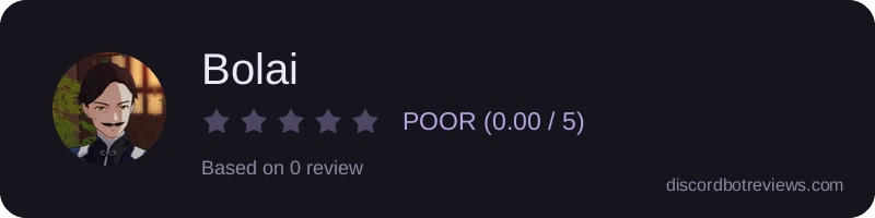 Rating widget preview for Bolai