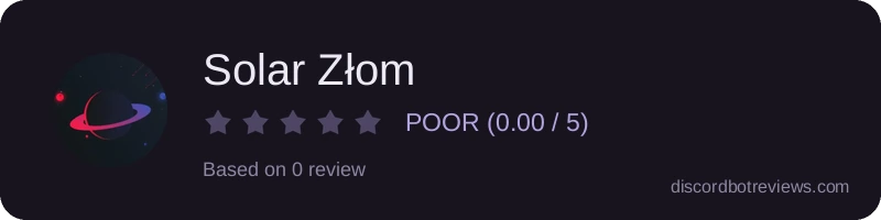 Rating widget preview for Solar Złom