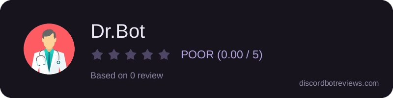 Rating widget preview for Dr.Bot