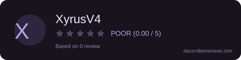 Rating widget preview for XyrusV4