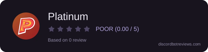 Rating widget preview for Platinum